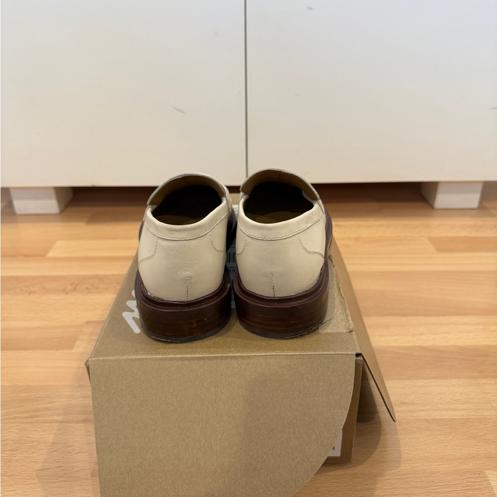 Madewell Ivory Loafers with Brown Sole - Picture 4 of 5